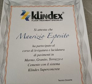 certificazione mad service per lucidatura e levigatura pavimenti