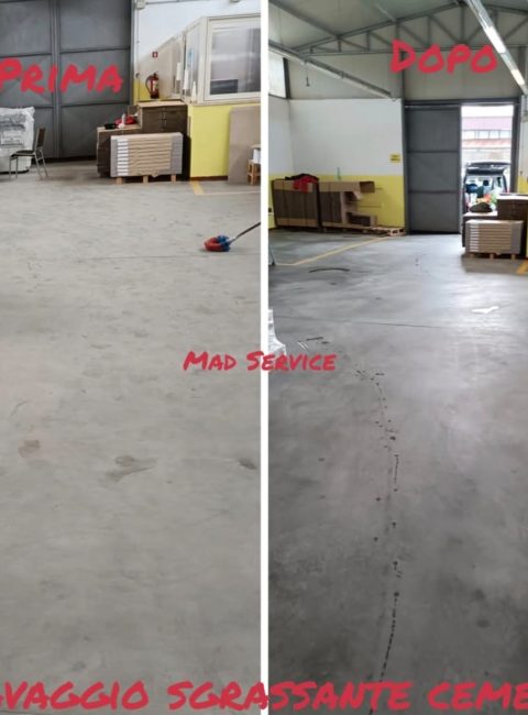 pulizia pavimento industriale MAD service Roma